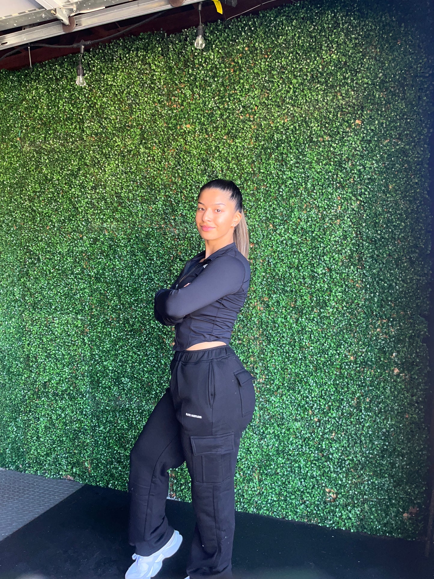 Comfort Black Cargo Sweatpants