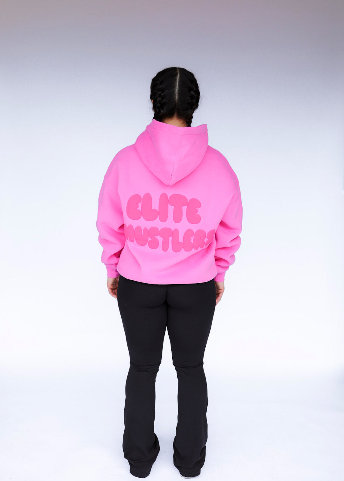 Candy Pink Puff Print Hoodie