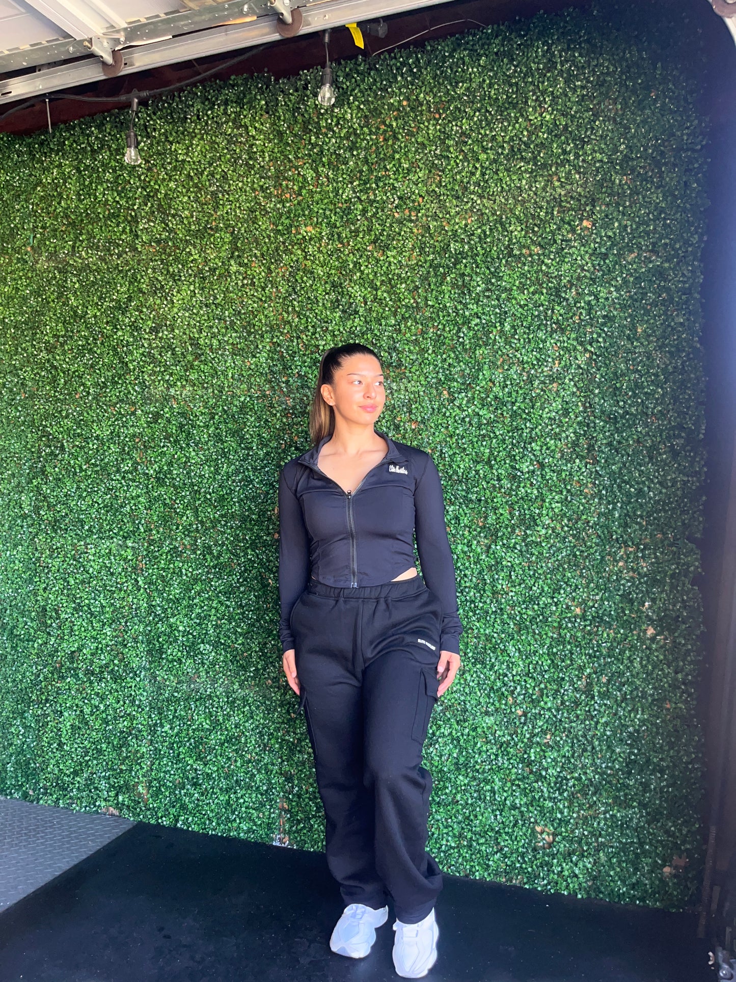 Comfort Black Cargo Sweatpants