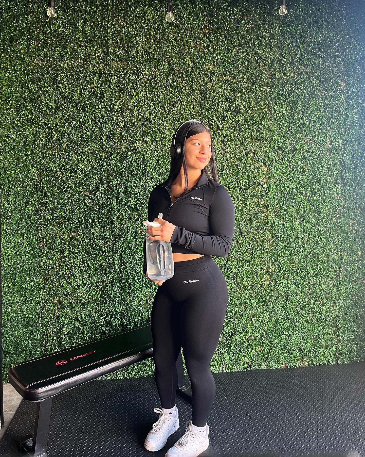 Crop Zip Up Black Jacket