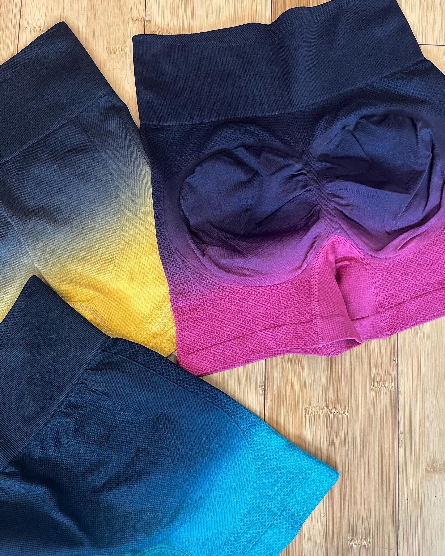 Turquoise Ombré Shorts