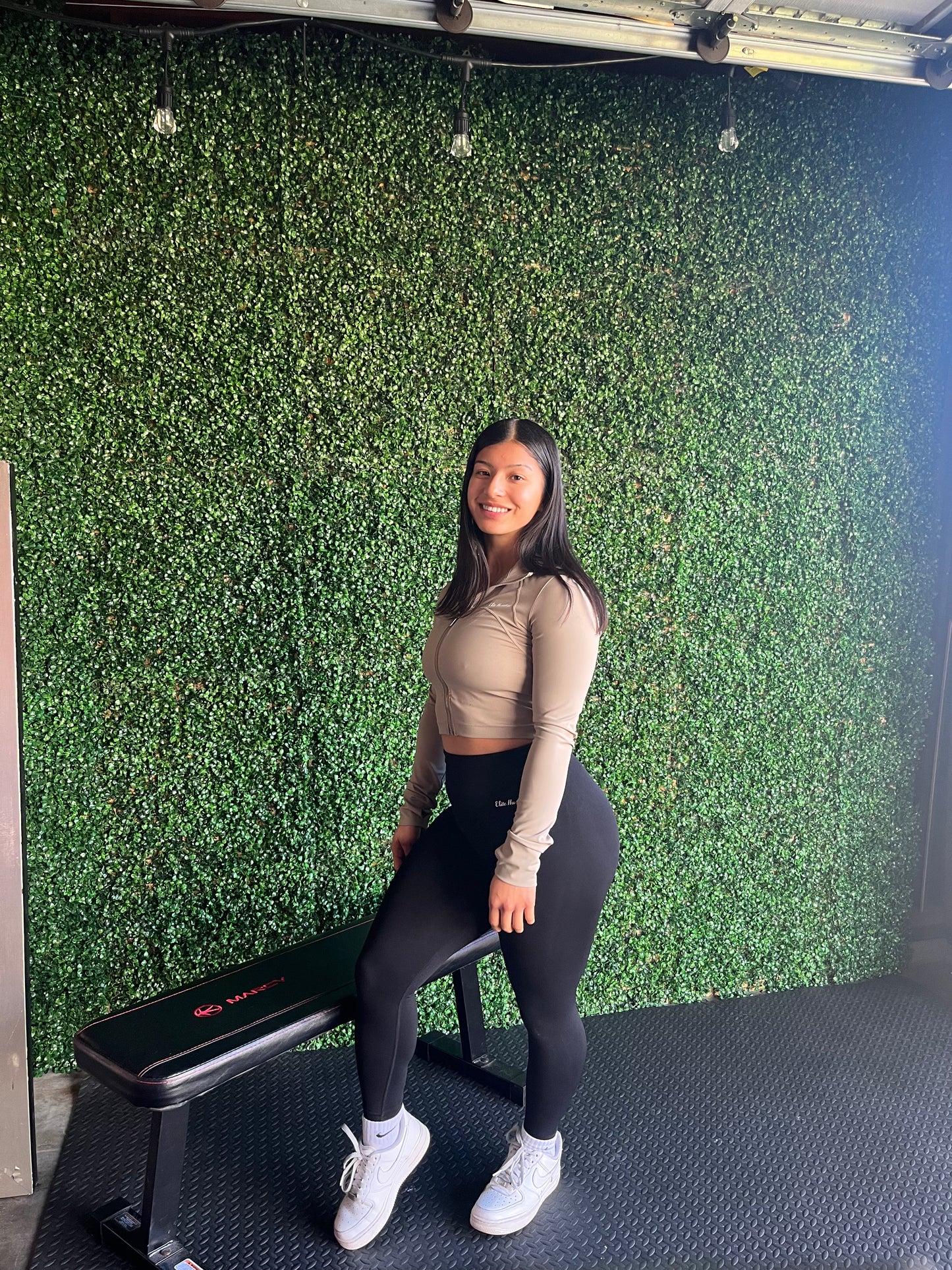 Crop Zip Up Mocha Jacket