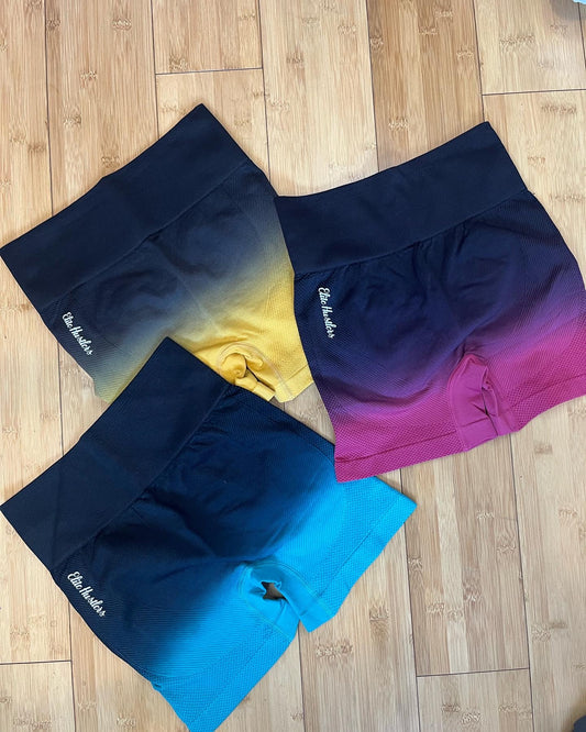 Turquoise Ombré Shorts