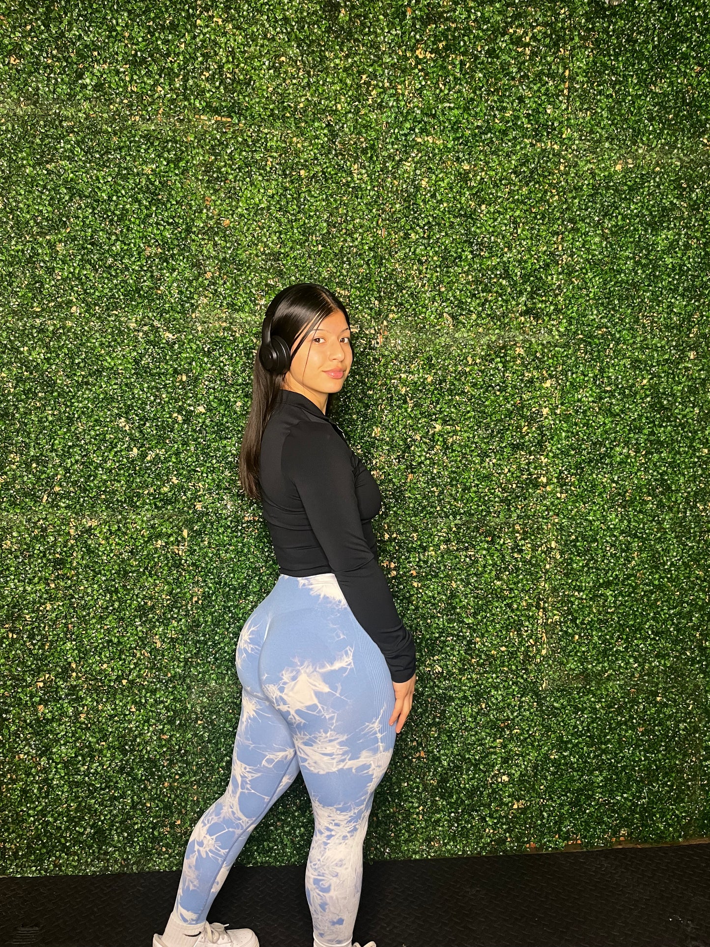 Sky Blue Tie Dye Leggings