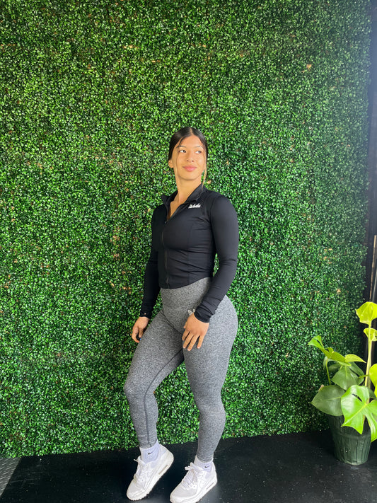 Black Bbl Zip Up Jacket